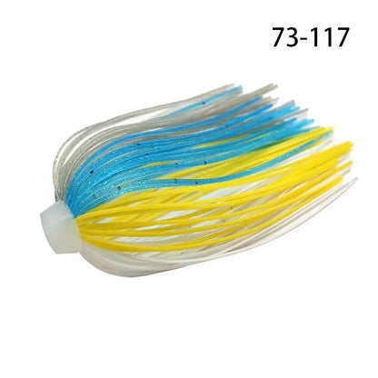 5 pcs/lot 88 Strands 64mm Silicone Skirts Elastic hole Umbrella skirts Fishing Accessories Buzzbaits Spinner Buzz Bait