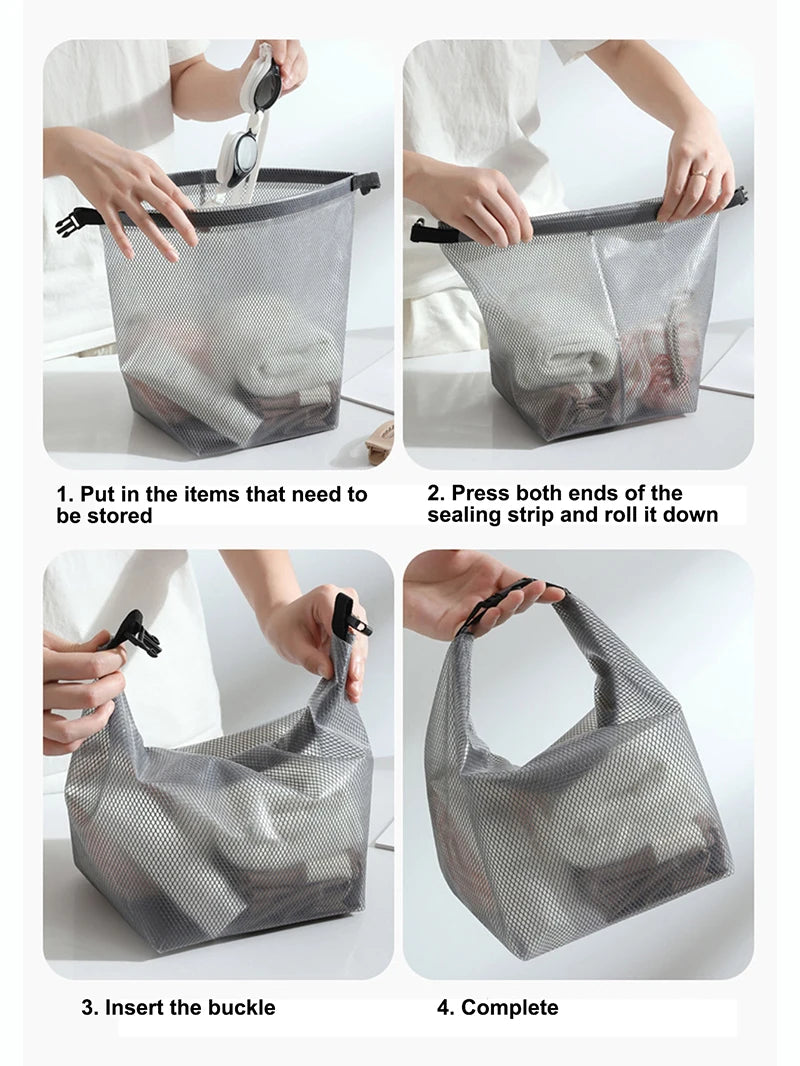 1 Piece Large Capacity Waterproof Cosmetic Storage Bag Portable Handbag