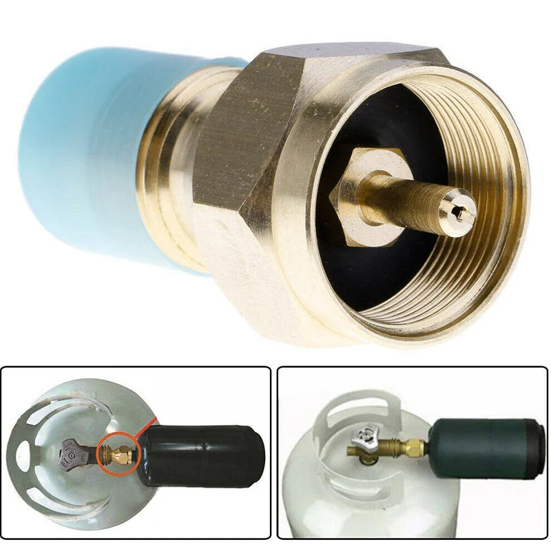 Propane Tank Refill Adapter Gas Cylinder Canister Filler Coupler Brass Accessories, Outdoor Gas Cylinder Adapter, Gas Equipment