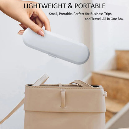 Electric Toothbrush Travel Case, Portable Toothbrush Protective Storage Box Compatible with Oral B & Philips Electric Toothbrush