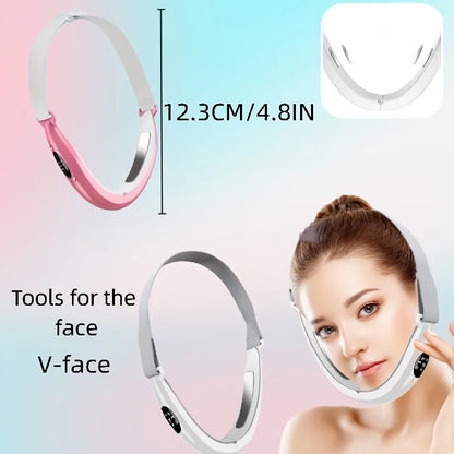 Lady Health Care V-Line Electric Face Massager Double Chin Eliminator Vibration Facial Vibration Massage Fat Reducer  Lift Tools