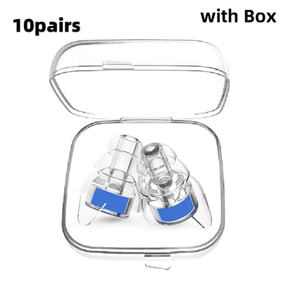 HUAK Silicone Earplugs High Fidelity with Storage Box for Concerts Musicians Motorcycles Noise Sensitivity Conditions and More