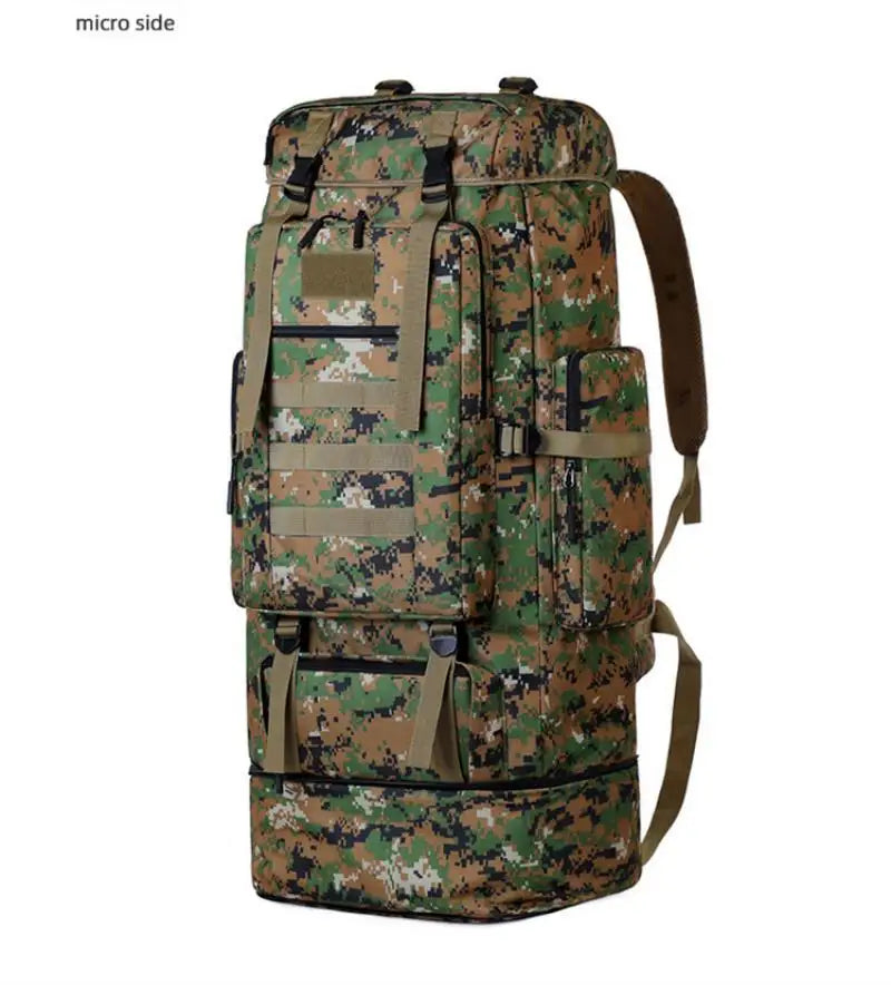 Homefish 80L/100L Large Mountaineering Backpack Outdoor Climbing Bag Tactical Rucksack Hiking Camping Travel Backpack