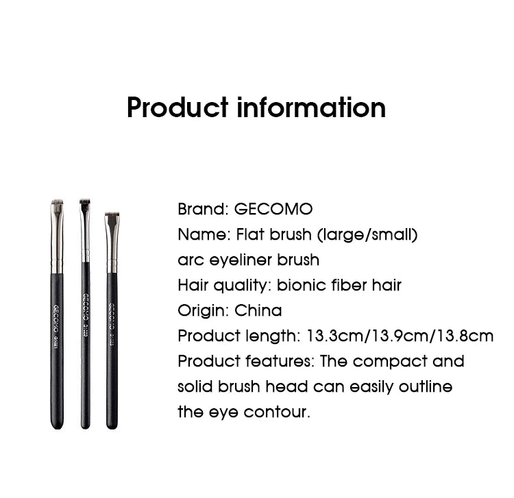 Eyeliner brush eyebrow brush do not eat powder easy overhand blade flat head brush circular arc brush eye repair makeup brush