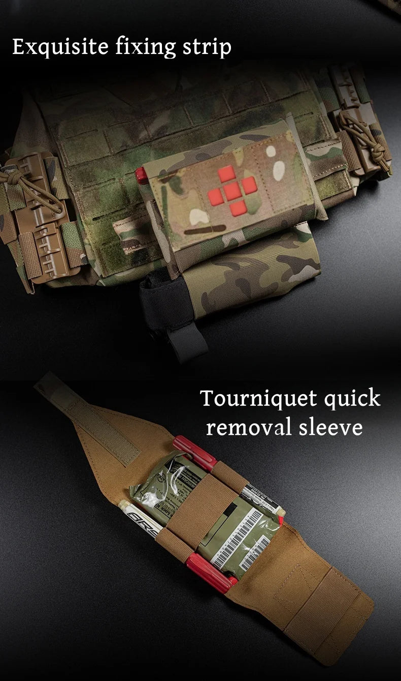 Micro trauma first aid kit, storage bag, trauma survival kit accessories