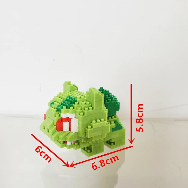 75 Style Building Blocks Assembly Anime Picachu Charizard Doll Blastoise Bulbasaur Gengar Bricks Figures Toy for Kid Gift