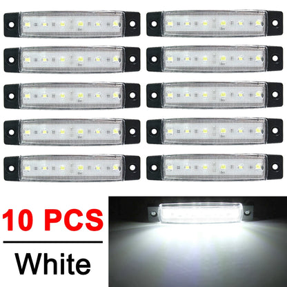 10 PCS Car External Turn Signal LED Lights 24V 12V Auto Bus Truck Lorry UTE Trailer Tail Warning Lamp Brake Indicator Lights