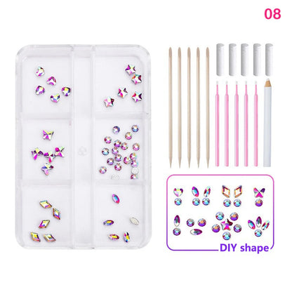 1 Set Professional Tooth Gem Kit Diy Love Horse Eye Crystals Jewelry Kit Teeth Gems Kit Tooth Gems For Teeth Jewelry Starter