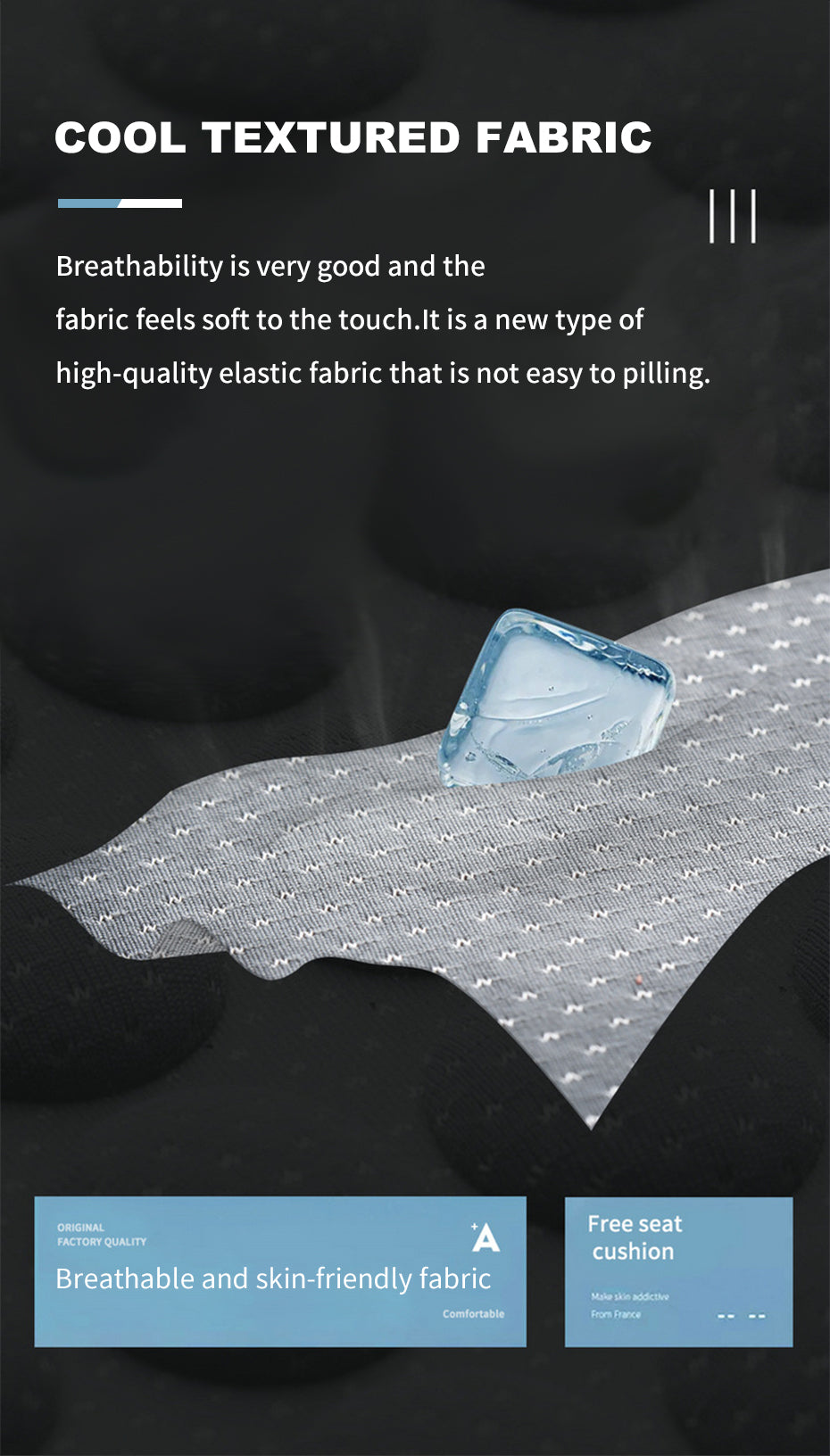 Summer Cooling Seat Cushion Breathable Car Seat Covers Bump Massage Automobiles Seat Cover Universal Seat Protector Pad