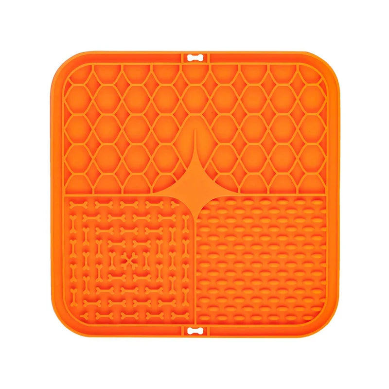 Pet Lick Silicone Mat Pet Slow Food Plate Dog Bathing Distraction Silicone Dog Sucker Food Training Dog Feeder Supplies for Dogs