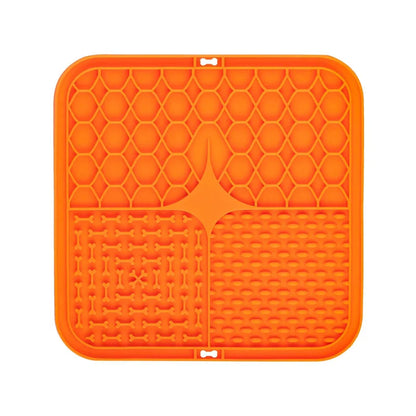 Pet Lick Silicone Mat Pet Slow Food Plate Dog Bathing Distraction Silicone Dog Sucker Food Training Dog Feeder Supplies for Dogs