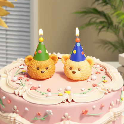 3D Cute Bear Resin Mold for Candle Soap Making Silicone Fondant Chocolate Candy Molds for Cake Decor DIY Art Crafts Gifts Mould