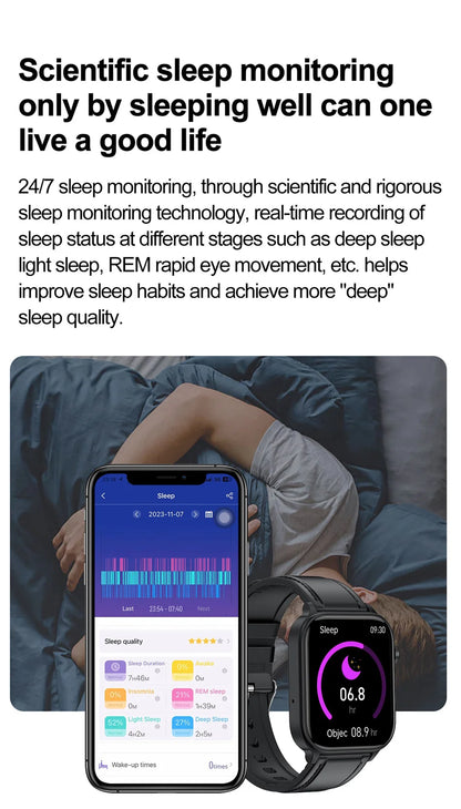 2025 New 24-Hour Health Monitoring Smart Watch Men Uric Acid Blood Lipids Heart Rate Bluetooth Call Smartwatch Women