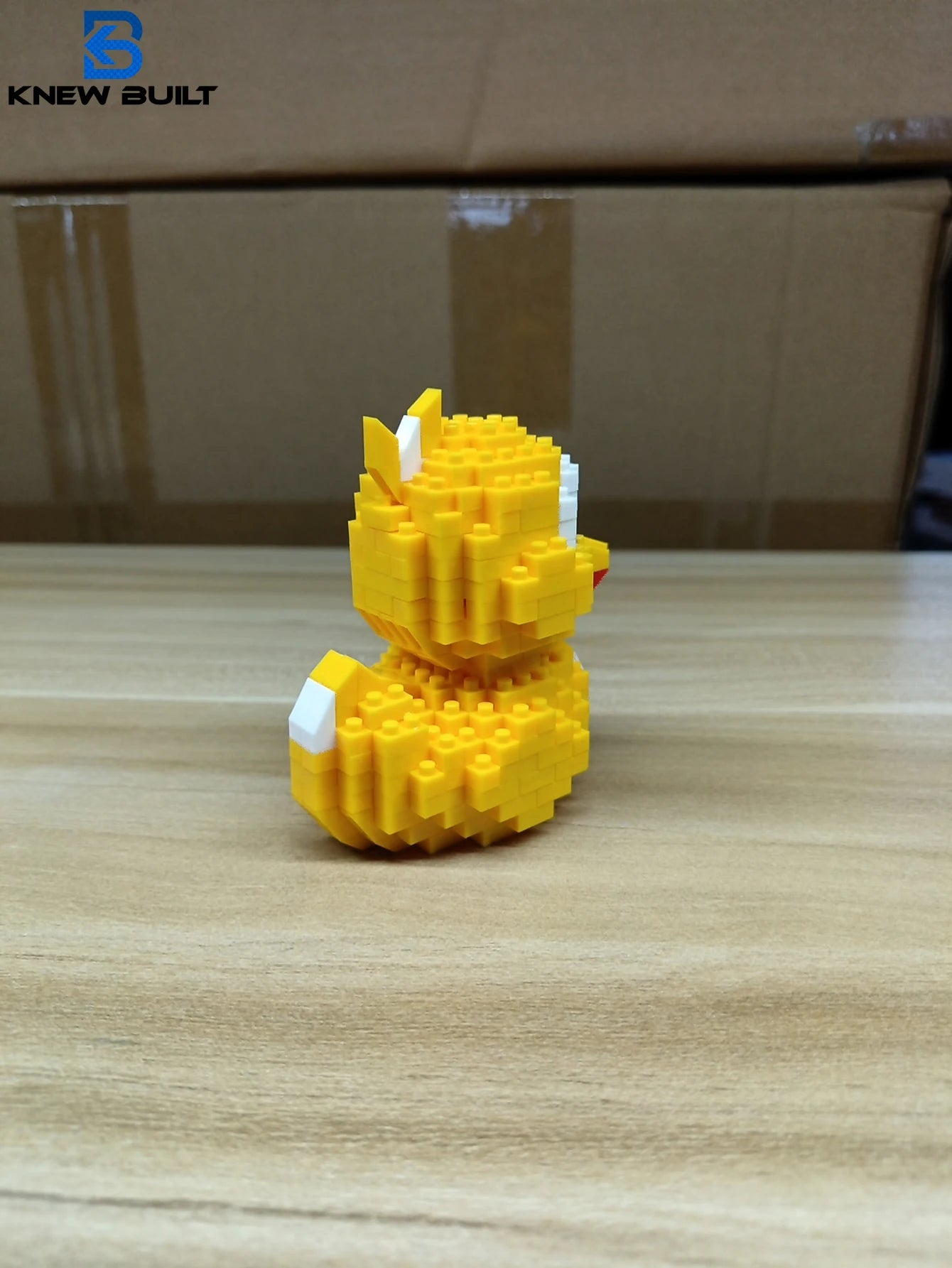 Little Yellow Duck Puzzle Assembly Building Blocks Toys Animal Series 3D Model Micro Mini Diamond Bricks Pig Panda Hamster Snail