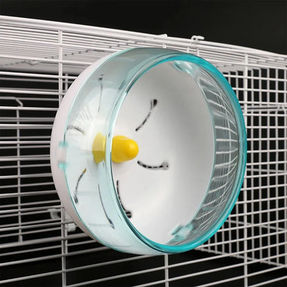 Hamster Wheel Running Disc Toy Sport Running Silent Transparent Small Pet Rotatory Jogging Wheel Toys Pet Hamster Cage Supplies
