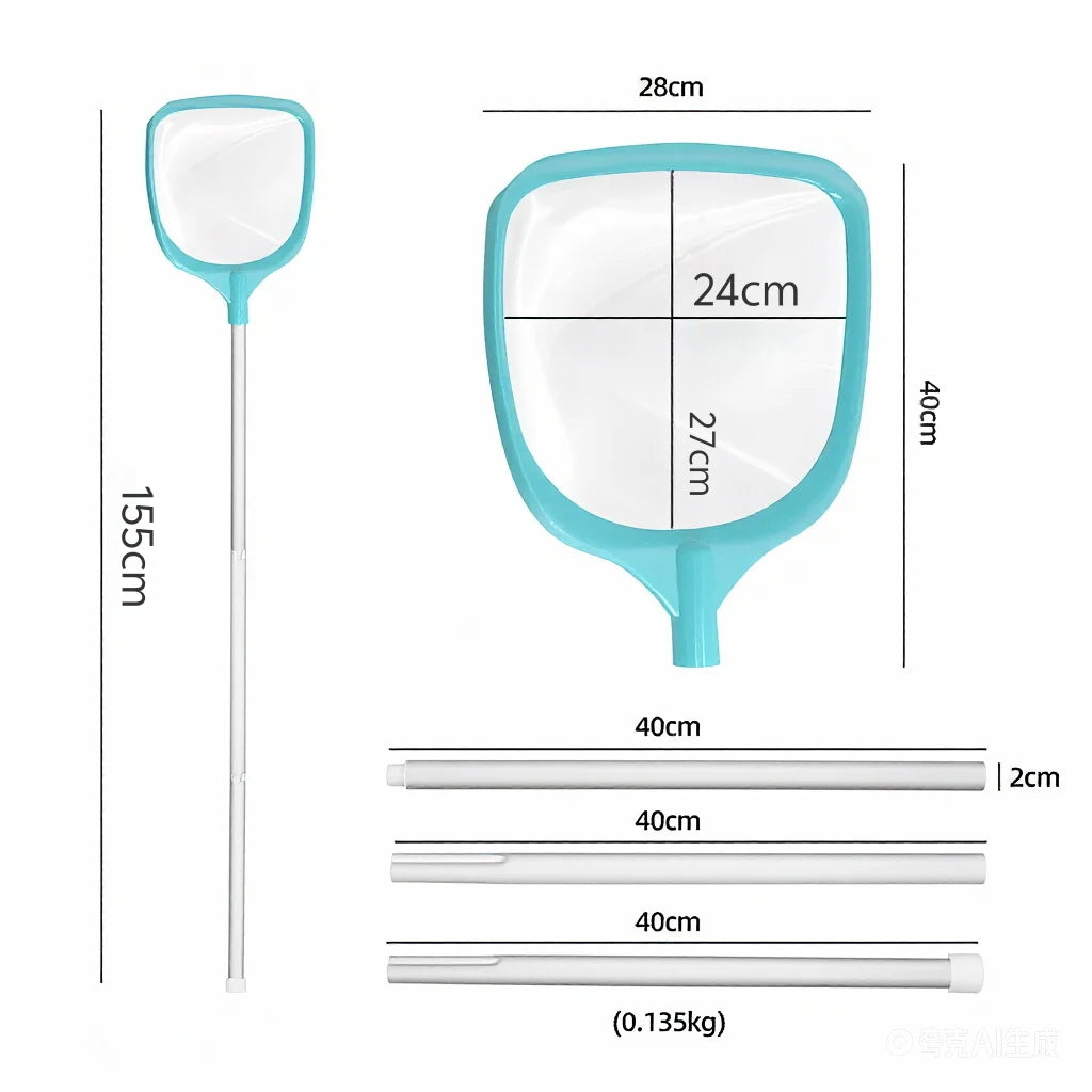 Pond Skimmer Net Summer Pool Skimmer Net With Retractable Pole Leaf Removal Garden Pond Professional Cleaning Tools