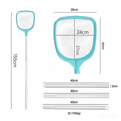 Pond Skimmer Net Summer Pool Skimmer Net With Retractable Pole Leaf Removal Garden Pond Professional Cleaning Tools