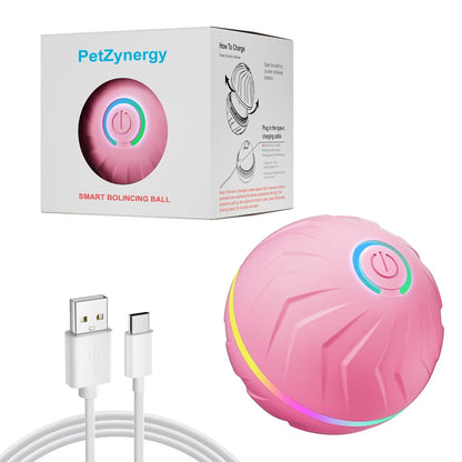 Smart Gravity Bounce Ball Dog Toy Ball Pet Toy Ball Random Jumping and Rolling Battery Life 4 Hours Large Small Dog Toy