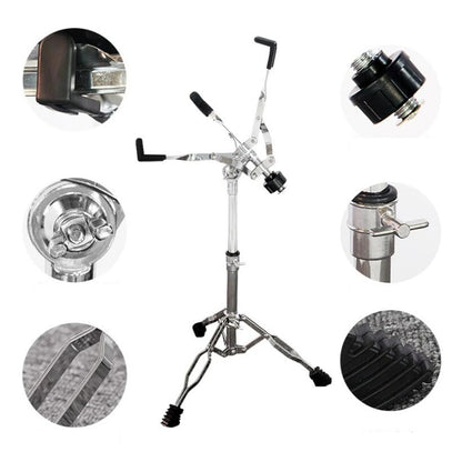 Adjustable Height Portable Snare Drum Stand - Instrument Holder Base Drum Bracket for 12'' to 14'' Diameter Drums