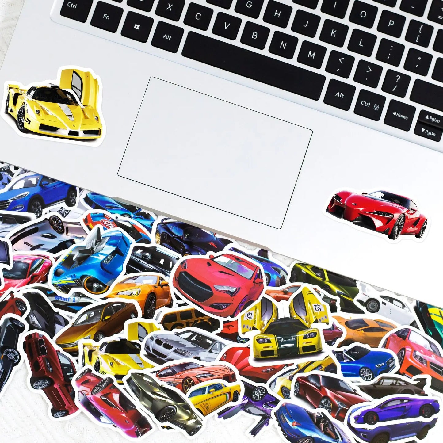 50pcs Cool Car Sticker, Racing Car Sticker and Decals for Kids, Phone Case, Guitar, Scooter, Laptop, Kettle Decoration Stickers