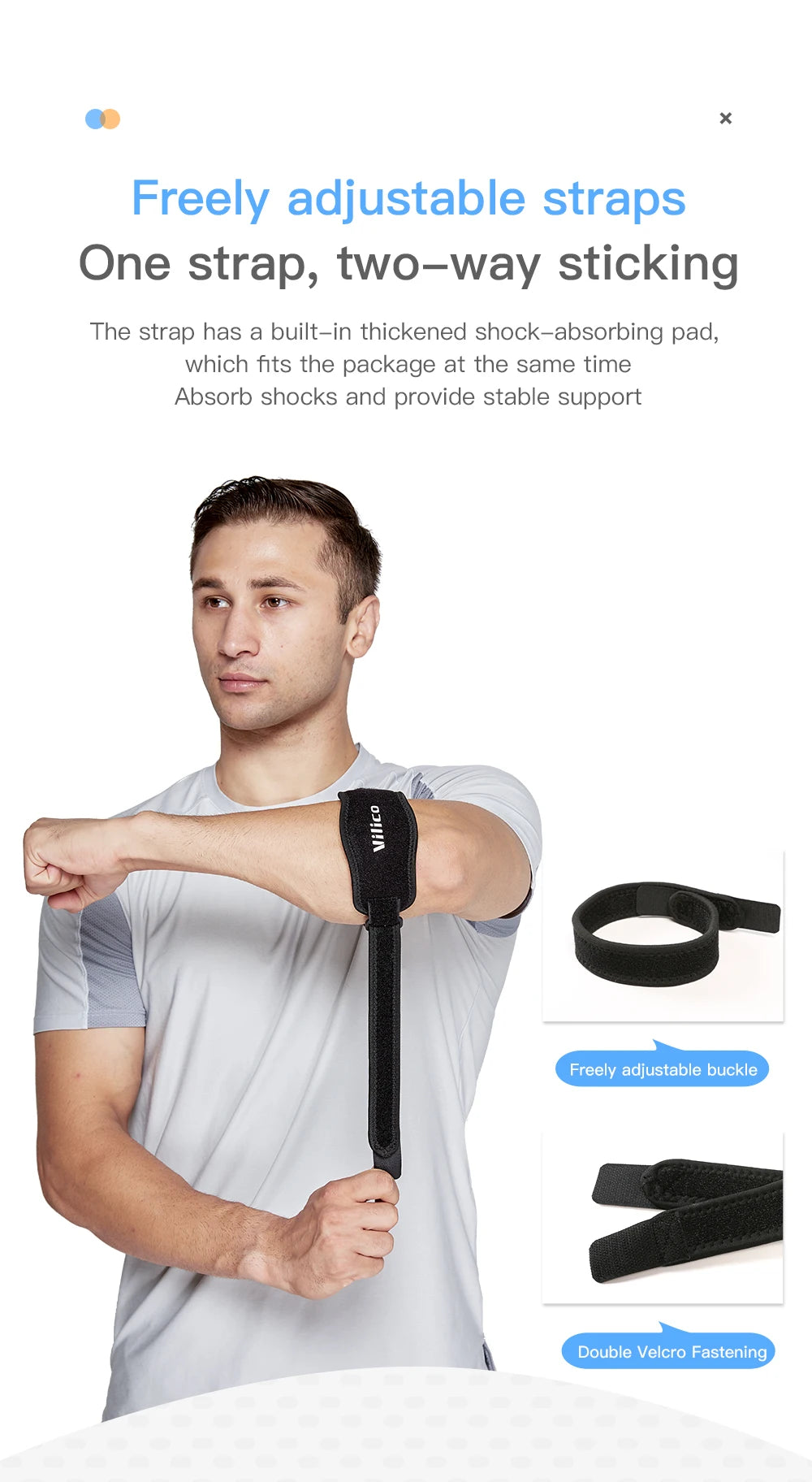 1/2 PCS Elbow Protection Strap Elbow Soft Cushion Support Strap Knee Support Basketball Tennis Badminton Epicondylitis Elbow Pad