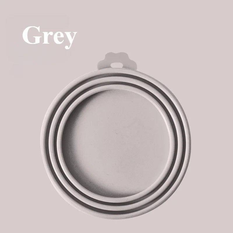 Pet Can Lid Fresh Silicone Cat and Dog Can Seal Lid Universal Adjustable Seal Lid + Spoon Food Storage Tool