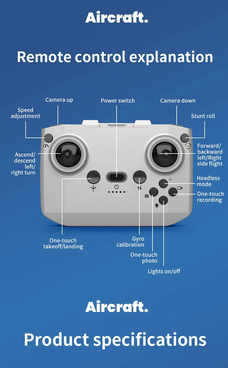 New Hot Mini Drone WIFI FPV Hover Professional 4K Camera Pocket Coloful Lights Dron Rc Plane Foldable Quadcopter RC Toys Gifts