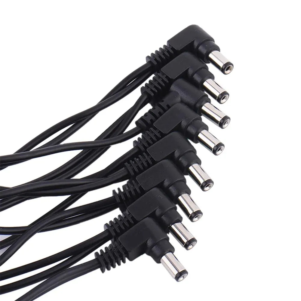 Daisy Chain Cable 1 to 2 3 5 6 8 10 Ways Guitar Effect Pedal Accessory 9V DC Adapter Plug Power Cord