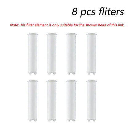 High Quality 8 Mode Shower Head Water Filter Adjustable High Pressure Shower Portable One-Key Stop Shower Bathroom Accessories
