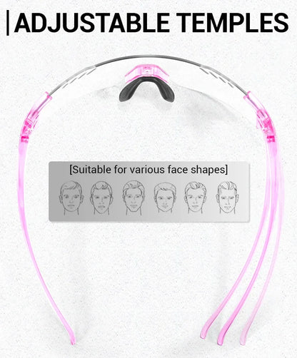 SCVCN Red Photochromic Sunglasses Cycling Glasses Sports for Men Mountain Bike Road Bicycle Eyewear Fashion Goggles MTB UV400