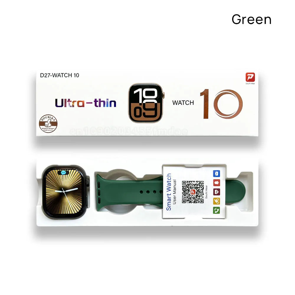 New Watch10 Series GPS Smart Watch Men Always On Display Heart Rate Body Temperature BT Call Women Waterproof Series Smartwatchs