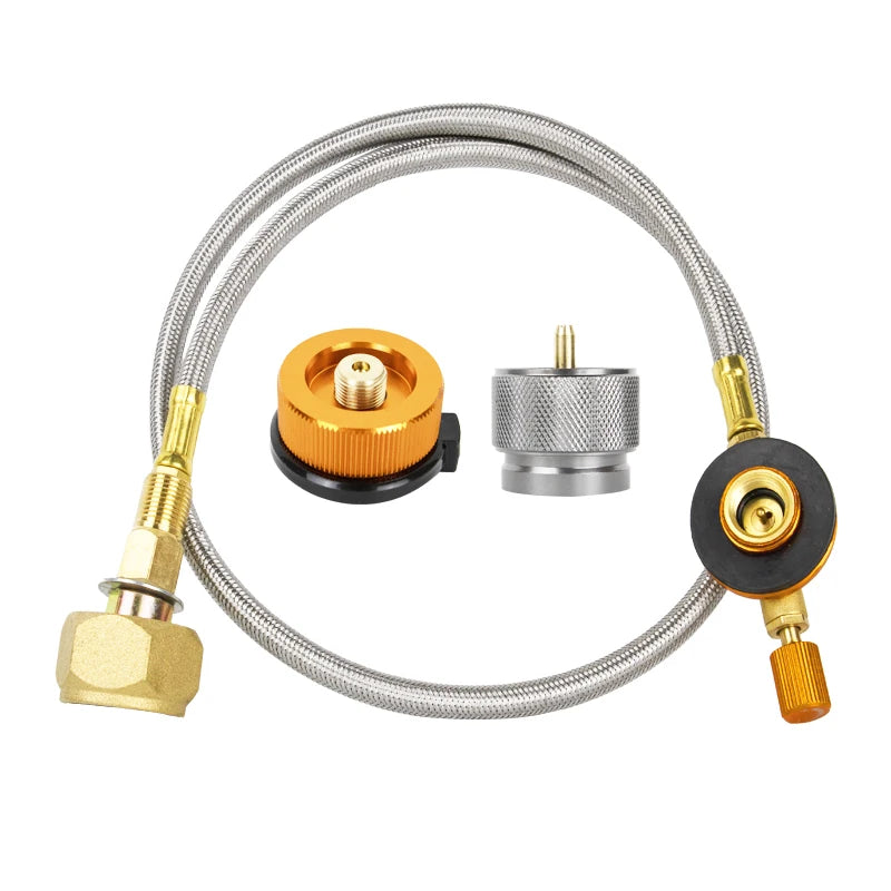 Camping Gas Stove Gas Refill Adapter Outdoor Cylinder Filling Adapter Gas Tank Furnace Connector Accessories Camping Equipment