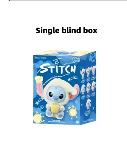 HOT Stitch Eat Something Before Sleep Series Blind Box Plush Vinyl Toys Cute Doll Labu V3 Mystery Box Bag Pendant Decor Gift