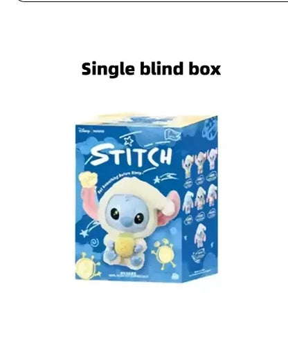 HOT Stitch Eat Something Before Sleep Series Blind Box Plush Vinyl Toys Cute Doll Labu V3 Mystery Box Bag Pendant Decor Gift
