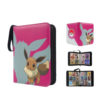 Pokemon Card Anime Photo Album Collect Album Loose Leaf Pu Zipper Game King Fans Pikachu Card Pack Toys Figure Card Storage Bag
