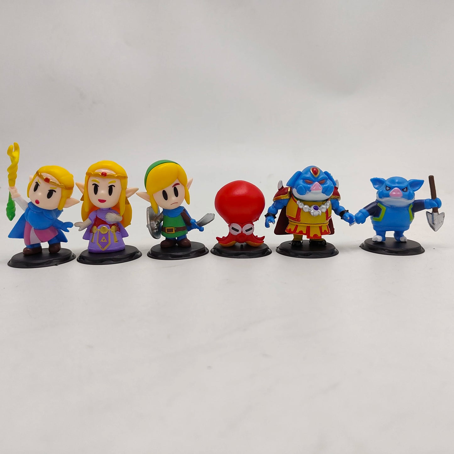 6pcs/set The Legend of Zelda Link Cute Version Anime Figure Game Peripheral Collection Model Action Figure Doll Toys