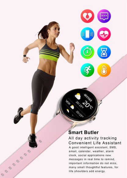 LIGE Women Smart band Watch Real-time Weather Forecast Activity Tracker Watches Heart Rate Monitor Sports Ladies Smart Watch Men