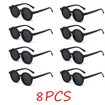 Children's sunglasses, inset style  round frame, 1-7 year old baby sunglasses, sun shading, sun protection