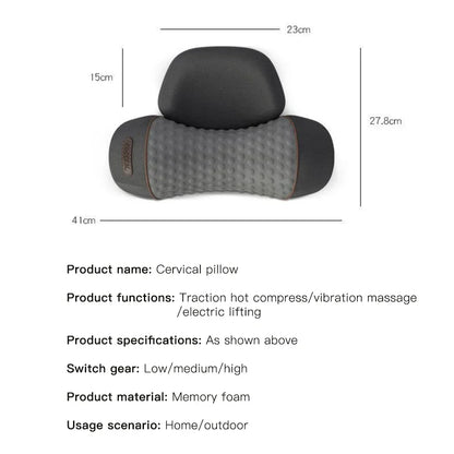 3-in-1 Neck Massager Pillow for Shoulder Deep Tissue , with Heating and Traction Function, Hump Corrector for Women