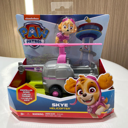Original Paw Patrol 11kinds Vehicle Car Ryder Tracker Everest Chase Rex Skye Rocky Marshall Zuma Action Figure Birthday Gift Toy
