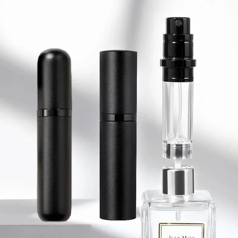 5ml Mini Portable Bottom-Filling Pump Perfume Refillable Spray Bottle Empty Cosmetic Containers Atomizer Bottle Travel Refill