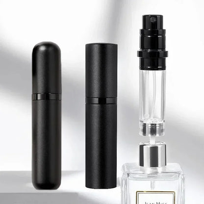 5ml Mini Portable Bottom-Filling Pump Perfume Refillable Spray Bottle Empty Cosmetic Containers Atomizer Bottle Travel Refill