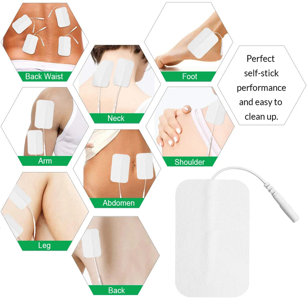 10/20/50Pcs Tens Electrode Pads Gel Self-adhesive Patches For Acupuncture Massager Slimming Pulse EMS Muscle Stimulator Sticker