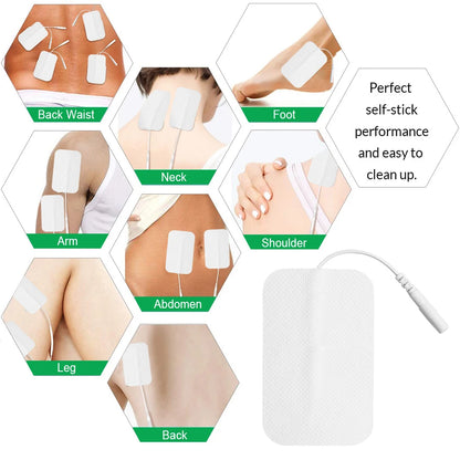10/20/50Pcs Tens Electrode Pads Gel Self-adhesive Patches For Acupuncture Massager Slimming Pulse EMS Muscle Stimulator Sticker