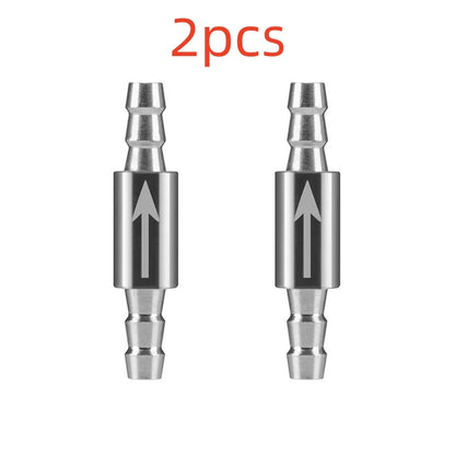 Dioxide Cylinder To CO2 System Diffuser Stainless Steel Check Valve For CO2 equipment Non Return Water 4mm Aquarium Water Valve