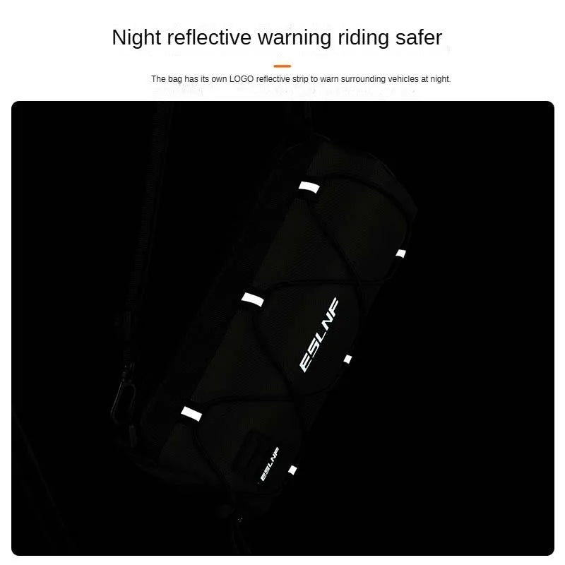 ESLNF Bicycle Bag Waterproof Storage Bag Outdoor MTB Large Capacity Riding Handlebar Bag Mountain Bike Head Bag