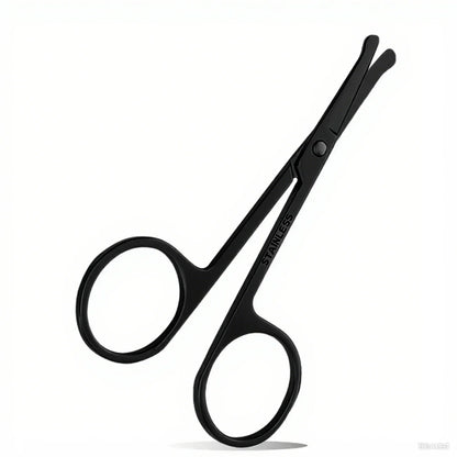1PCS Eyebrow Trimmer Scissor New Stainless Steel Eyebrow Scissors with Comb,Portable Non Slip Professional Eyebrow Trimmer