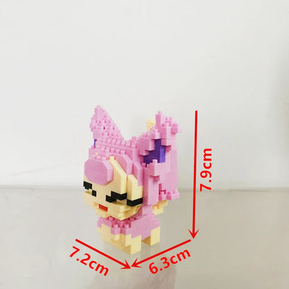 75 Style Building Blocks Assembly Anime Picachu Charizard Doll Blastoise Bulbasaur Gengar Bricks Figures Toy for Kid Gift