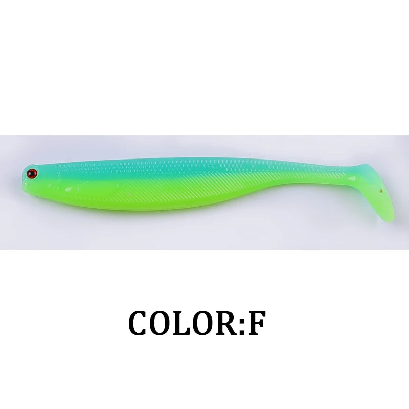 NEW Supercontinent ShadTeez T-tail 50mm 70mm 100mm Pike Zander Predator Fishing 3D Eyes Soft Lure Fishing Lures