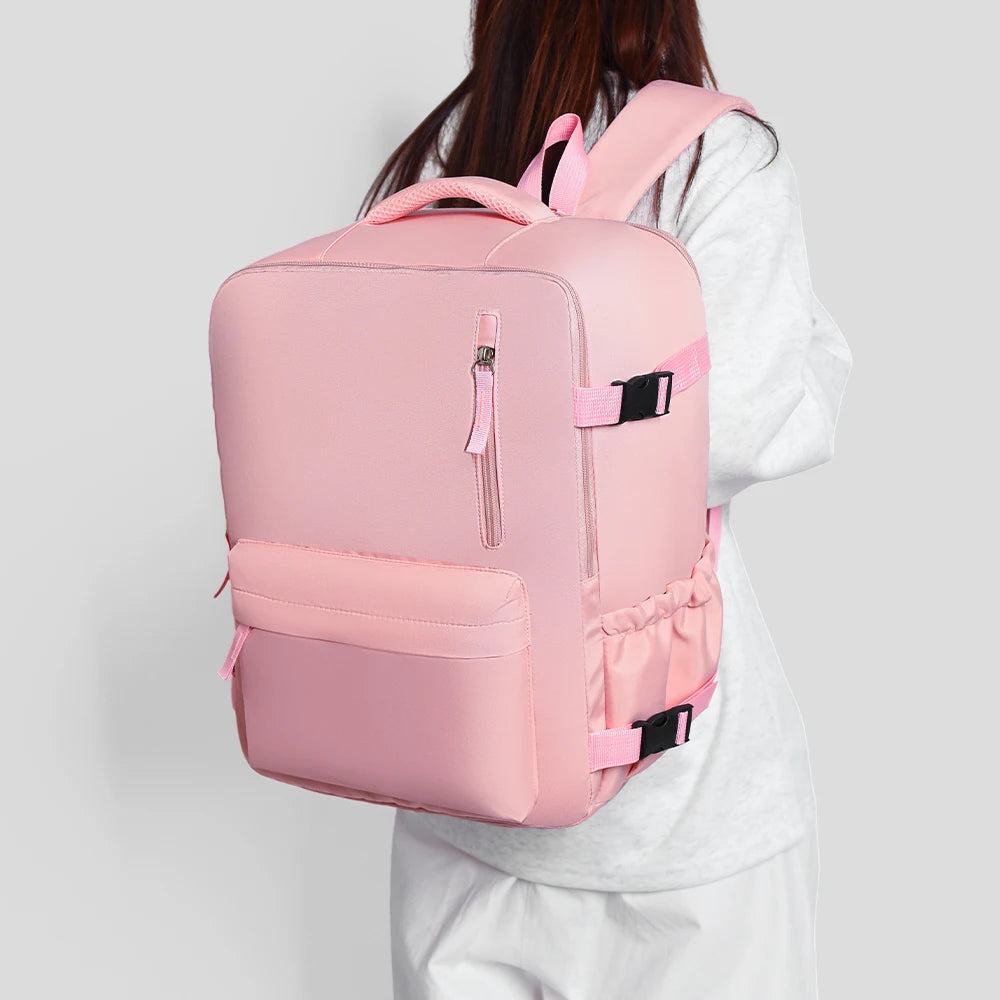 2-Piece 40×30×20cm 180 °   Full Opening Backpack Set, Large Carry-On with Tote Bag for Travel, Business, School & Daily Commuting